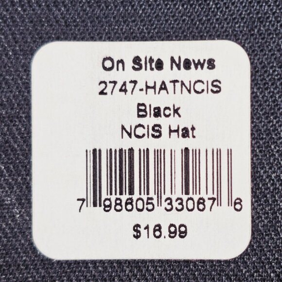 NCIS Naval Criminal Investigation Service TV Show Black Baseball Hat Cap NWT - Picture 12 of 13